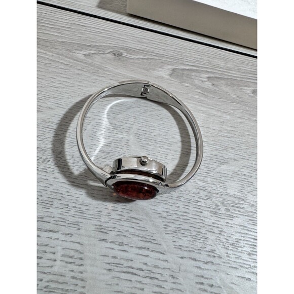 VINTAGE Designer LEE SANDS AMBER Hidden WATCH Bracelet main image 5